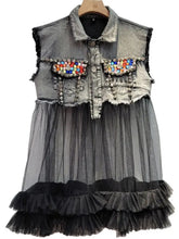 Load image into Gallery viewer, Yoshi Ming Jean Tulle Vest
