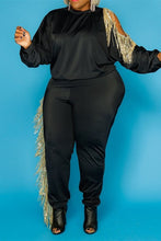 Load image into Gallery viewer, Plus Size Metallic Fringe Set
