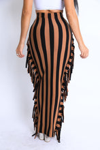 Load image into Gallery viewer, Fringe Plus Size Maxi Skirt
