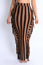 Load image into Gallery viewer, Fringe Plus Size Maxi Skirt
