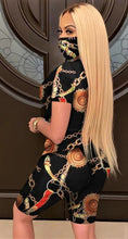 Load image into Gallery viewer, "The Goldie" Short Set With Mask
