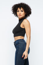 Load image into Gallery viewer, Mock Neck Sleeveless Crop Top

