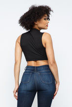 Load image into Gallery viewer, Mock Neck Sleeveless Crop Top
