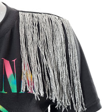 Load image into Gallery viewer, Split Front Nirvana Tassel Tee-Shirt
