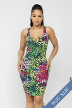 Load image into Gallery viewer, Plus Size Multi Animal Print Tank Dress

