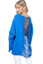 Load image into Gallery viewer, Ripped Back Sweatshirt
