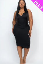 Load image into Gallery viewer, Split Tank Plus Dress
