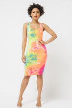 Load image into Gallery viewer, "Hello Sunshine" Tie Dye Tank Dress

