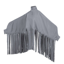 Load image into Gallery viewer, Tassel Crop Top Poncho Turtleneck Pullover
