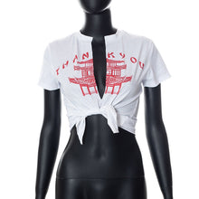 Load image into Gallery viewer, Thank You Spilt Front Tee Shirt
