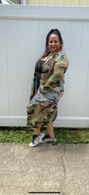 Load image into Gallery viewer, "The Sistah" Camo Long Jacket
