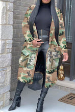 Load image into Gallery viewer, "The Sistah" Camo Long Plus Jacket
